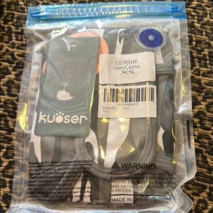 Kuoser Grey Camo Dog Recovery Suit XS